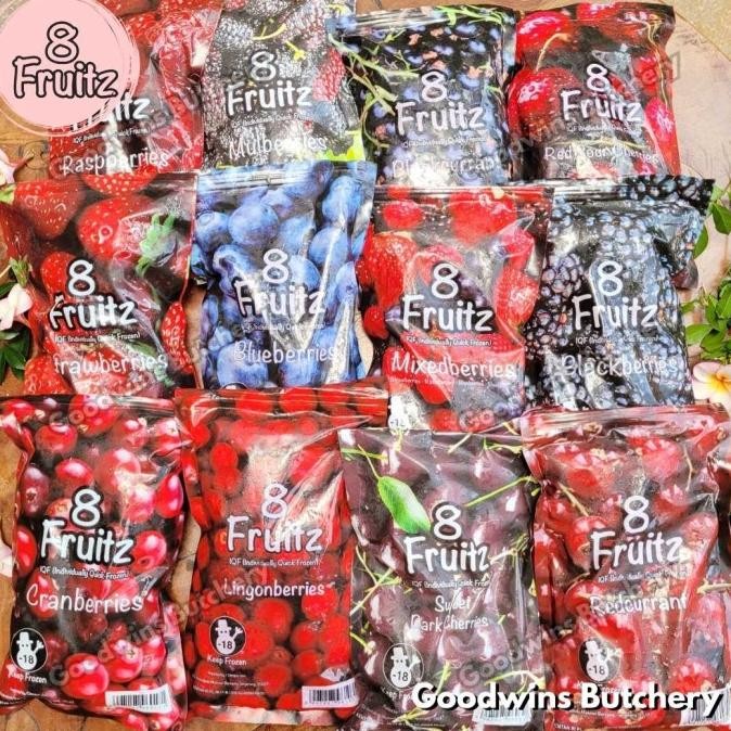 

Diskon! 8Fruitz SEMUA BUAH BEKU 8 Fruitz ALL frozen fruit imported IQF 500g