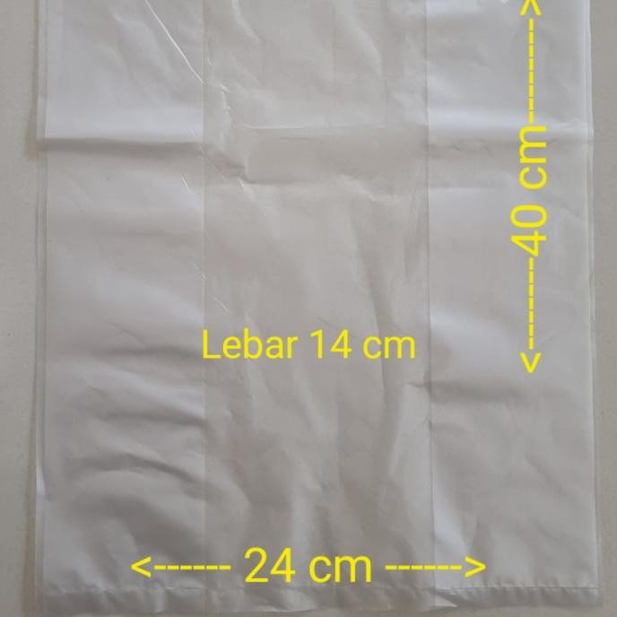 

favorit] Kantong Kresek Bening Tebal Uk 24 x 40 cm (+-70 pc)