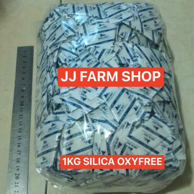 Produk Baru silica gel oxyfree 1kg plastik untuk makanan kering / basah PREMIUM