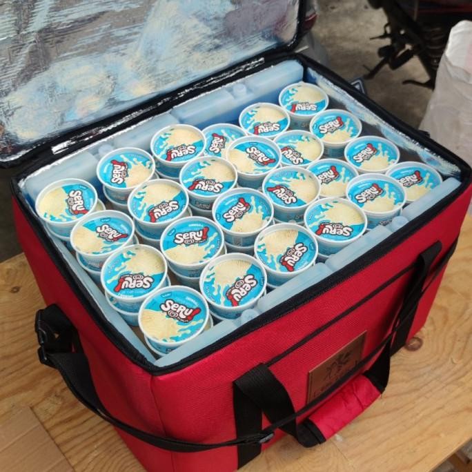 Baru Cooler Bag Besar Tas Ice Cream Box Ice Cream FULL SET