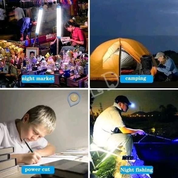 60w32cm Lampu Neon Led Emergency Panjang Tempel Magnet Dan Gantung neon