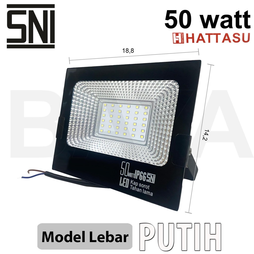 lampu led sorot / tembak / floodlight / outdoor / lapangan COB SMD super terang jarak jauh 50w 50 w 