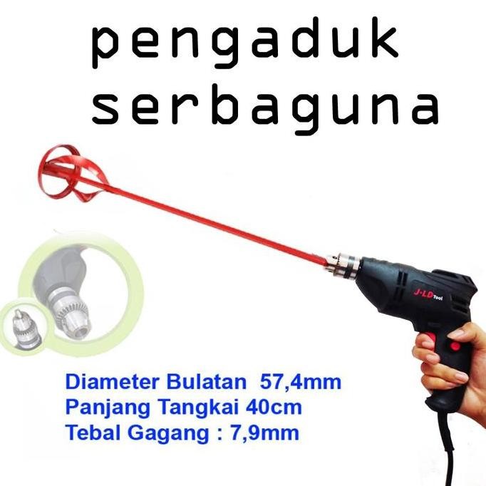 ] Mesin Bor Pengaduk Adonan Alat Pengocok Tepung Pemutar Terigu Martabak Pukis Donat Kue Dapur Peral