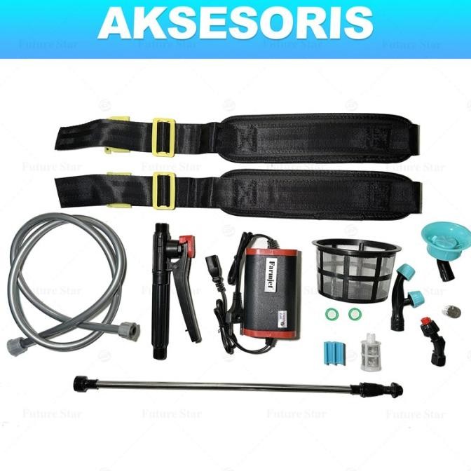 Sni Merek Farmjet Guarantee Original Sprayer Elektrik Tangki 16 Liter Alat Semprot Tangki Semprotan 