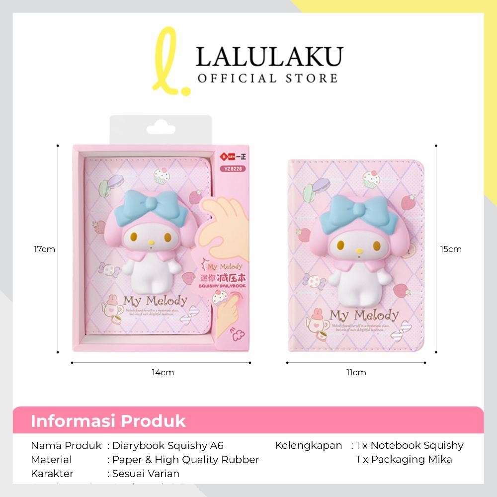 

BISACOD Buku Diary Melody Cinamonroll Hello Kitty 3D Squishy Book Notebook Agenda Buku Catatan Anak Buku Tulis Diary Kado Lucu Unik an-139