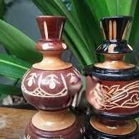 Fx-2 Pion Cukit Lovebird Kayu Ukir Motif Warna Untuk Sangkar Burung Lovebird Mahkota Kandang Besi Ka