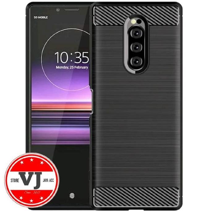 Softcase Carbon Fiber Silikon Sony Xperia 1 Case Sony Xperia1 Casing