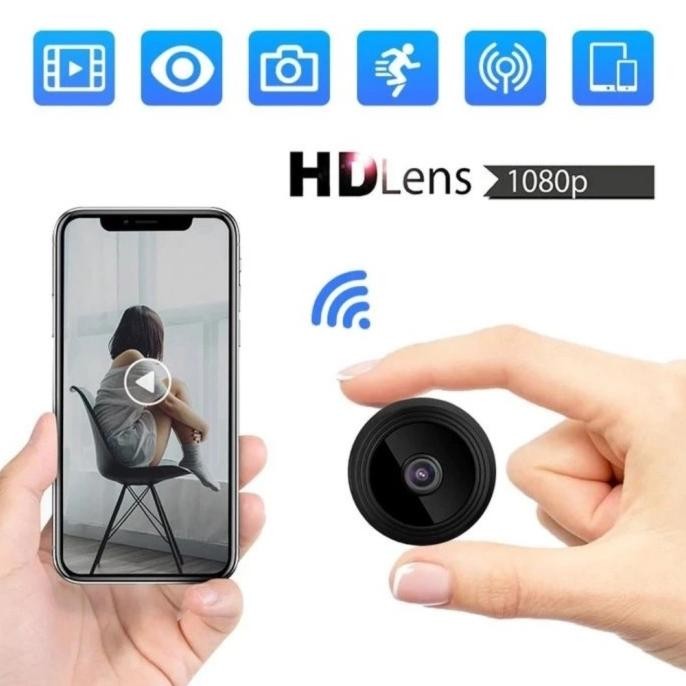 TERSEDIA IP Camera A9 Mini Full HD Wireless Spy Kamera Pengintai