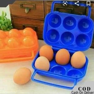 

Terlaris Tempat Telur Kotak Telor Camping Egg Storage Box Portable Isi 4, 6, 12 Telur