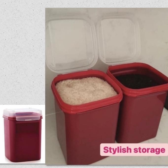 

Terlaris Tupperware Signature Line 5.5 Liter Tempat Beras, Tepung