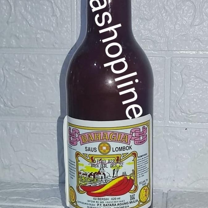 

Saus sambal botol cap Bahagia 620ml / chili sauce / condiment
