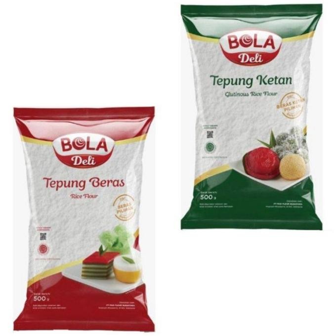

Terlaris Tepung Beras & Ketan Bola Deli 500Gr