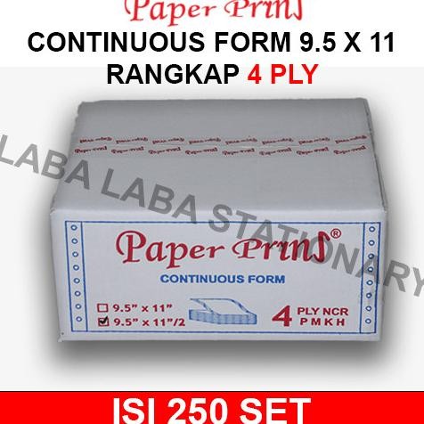 

TERBARU - Continuous Form Paper Print 9x11 4 ply