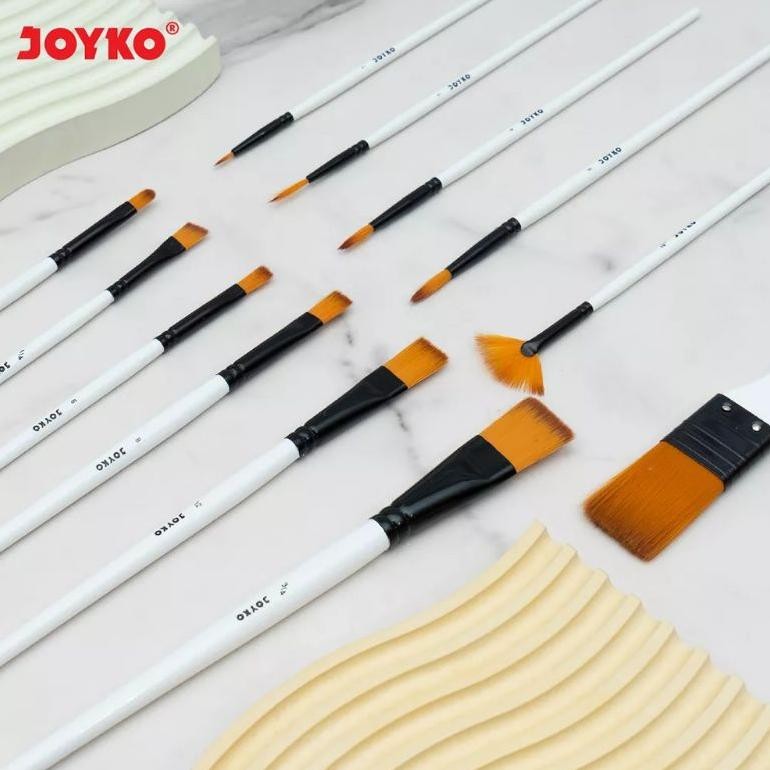

Bisa Cod (Perset) Joyko Art Brush Set / Set Kuas Lukis Cat Acrylic Watercolour Brs-18