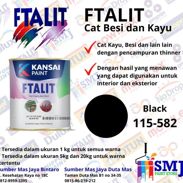 

Cat Bei Ayu Nya Ftalit Hitam Ilap Bla Glo 582 1 G