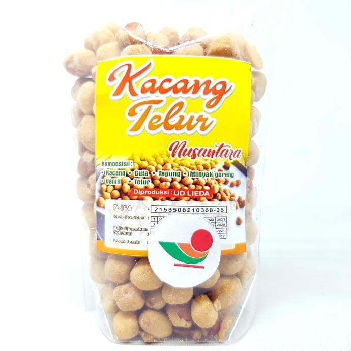 

Terlaris Lieda Kacang Telur Nusantara 200Gr | Telor Oven Garuda Tanah Camilan