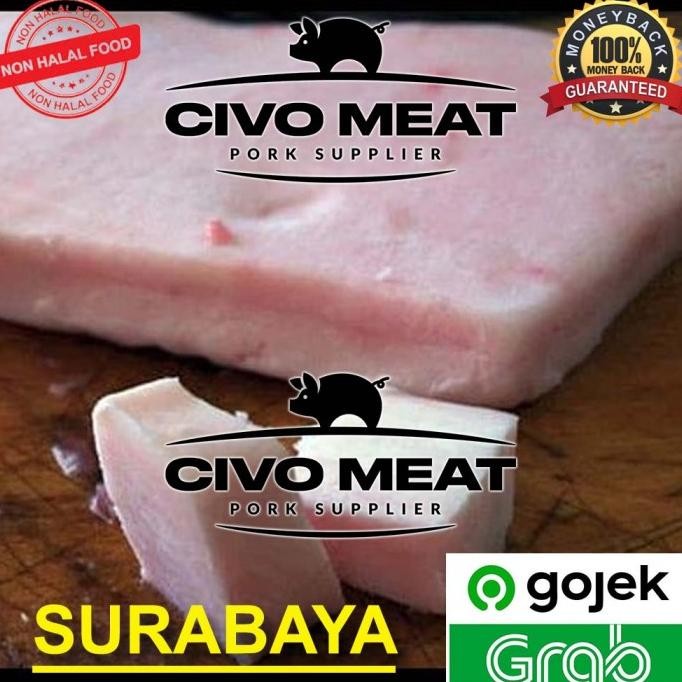 

Lemak / Minyak babi (Lard) Potong Kotak 500gr