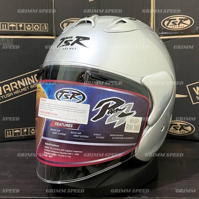Helm TSR Ram 4 Silver Alumunia - TSR Helmet