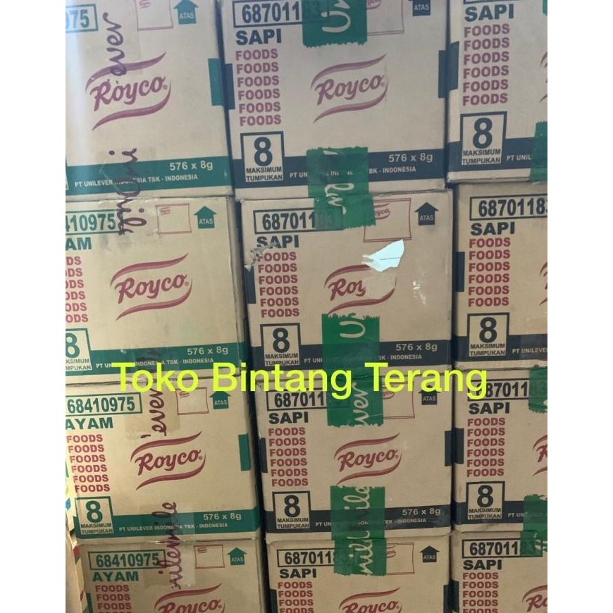 

Terbaru Bumbu Kaldu Royco Ayam / Sapi Renceng 1 Dus Karton 576 x 8 gr (48 pak)