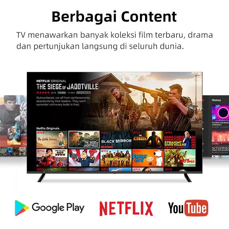 SIVATEL TV LED SMART 40 INCH SMART TV DIGITAL ANDROID 11.0 FHD TELEVISI-GARANSI 1TAHUN