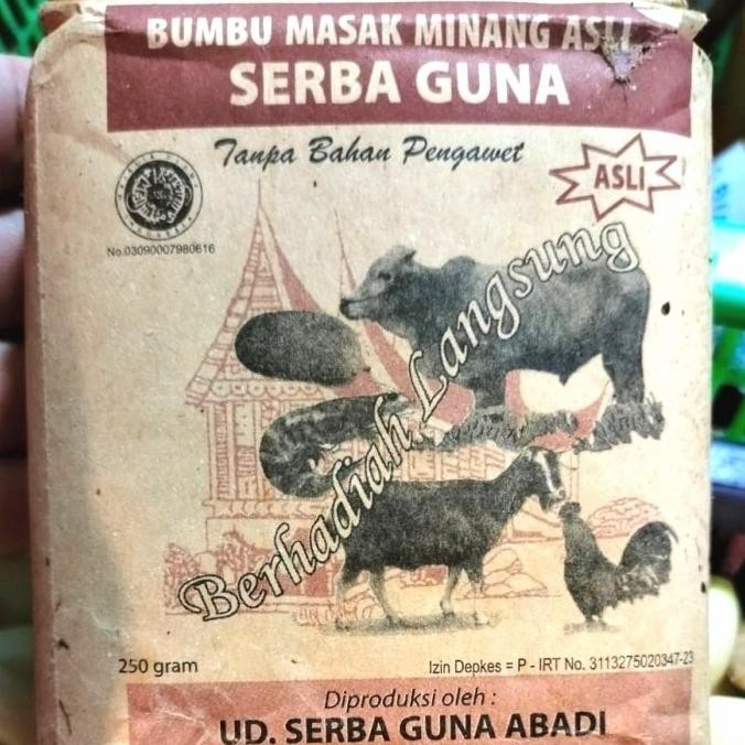 

bumbu masak minang asli serba guna