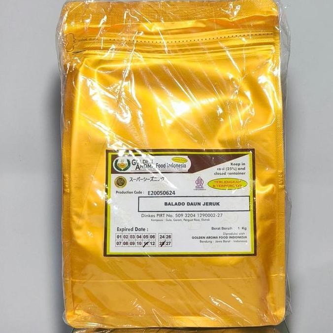 

Terbaru Bumbu Tabur 1 Kg Rasa Balado Daun Jeruk - Cocok Untuk Aneka Snack, Ayam Shihlin, Penambah Rasa Aneka Makanan Dll, Enak Dan Halal. Kemasan Alumunium Zip Lock.