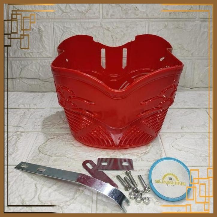 [LSS] KERANJANG PVC RAK DEPAN SEPEDA BMX MINI LIPAT ANAK UKURAN 12 16 PL-025