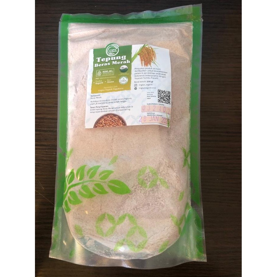 

Terlaris Lingkar Organik Tepung Beras Merah Kemasan 500 Gr