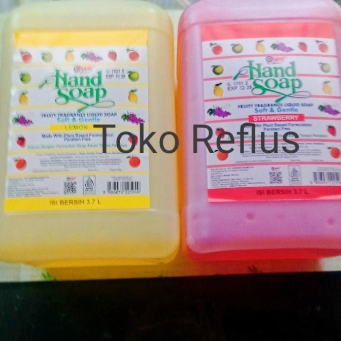TERBARU - yuri hand soap 3.7 liter