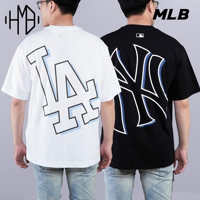 baru  MLB Korea Mega Logo V2 Tee NY Yankees LA Dodgers Boston Red Sox murah