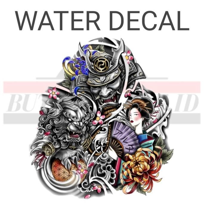 Water decal helm samurai