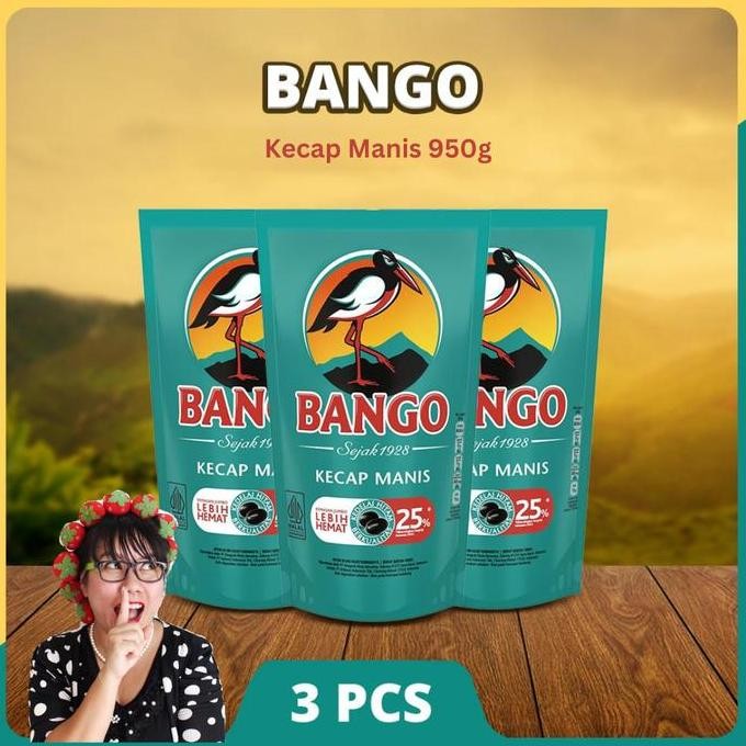 

Terbaru [SPESIAL MOMMYWONG] Bango Kecap Manis 950g Isi 3