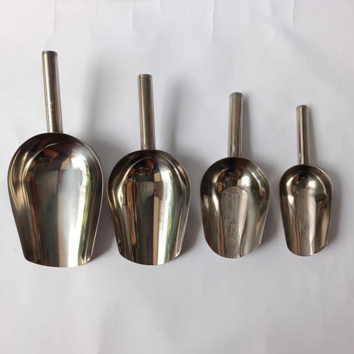 

Terlaris QDn Sendok Serok Es Batu Tepung Beras Stainless Steel Ice Cube Scoop HRh