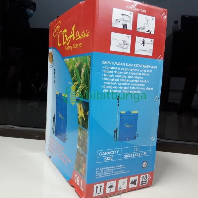 Sprayer Tanaman Elektrik Cba Type 3 16L Alat Semprot Spayer Pestisida New Stok
