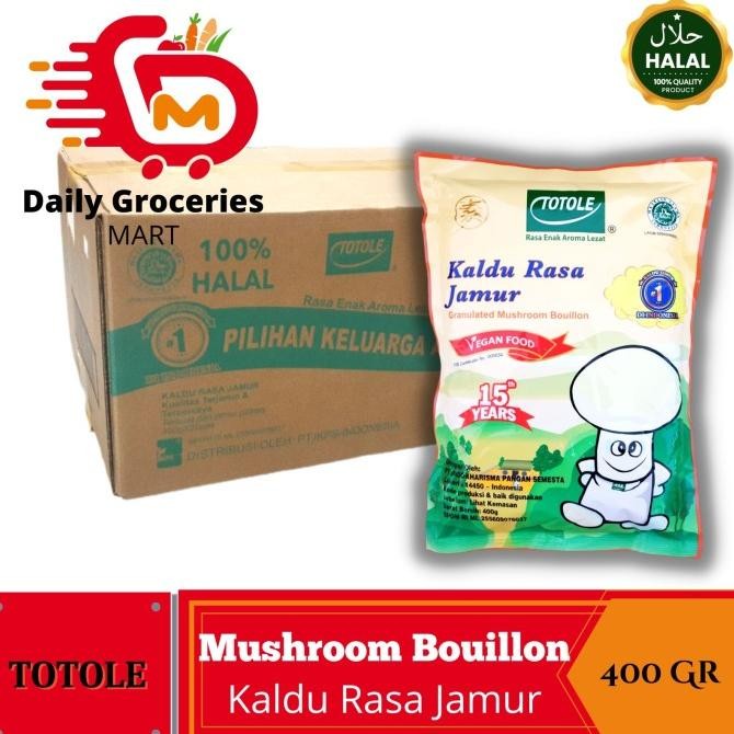 

Terbaru Kaldu Jamur TOTOLE Kaldu Rasa Jamur - Bumbu Penyedap Rasa Non MSG 400G