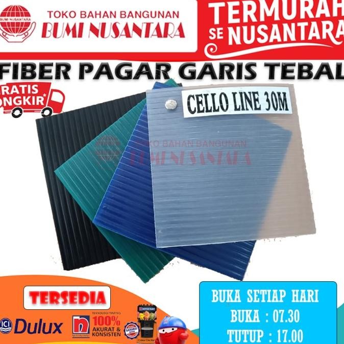 ready FIBER PAGAR GARIS TEBAL PIBER PAGAR VIBER PAGAR PENUTUP PAGAR PLASTIK