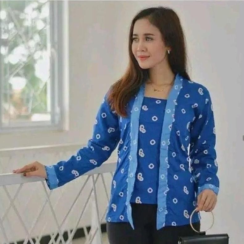 Batik Kebaya Kutubaru Jumputan Wanita Size Jumbo Solo Promo