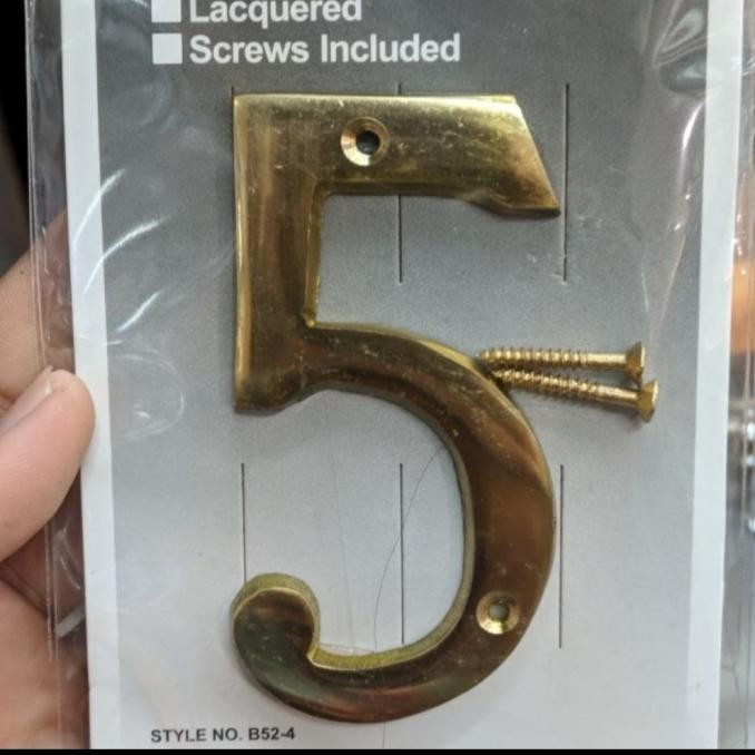ready Nomor Angka Huruf Rumah Gold/Stainless