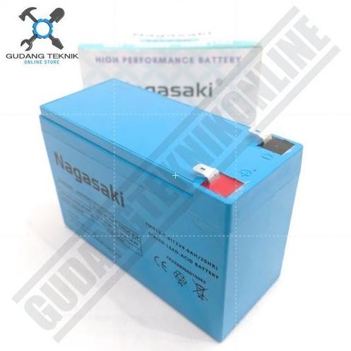 Baterai Sprayer Hama Elektrik 12V 9Ah  Nagasaki / Aki Sprayer Hama 9A Ampere 12Volt Nagawa Baterai A