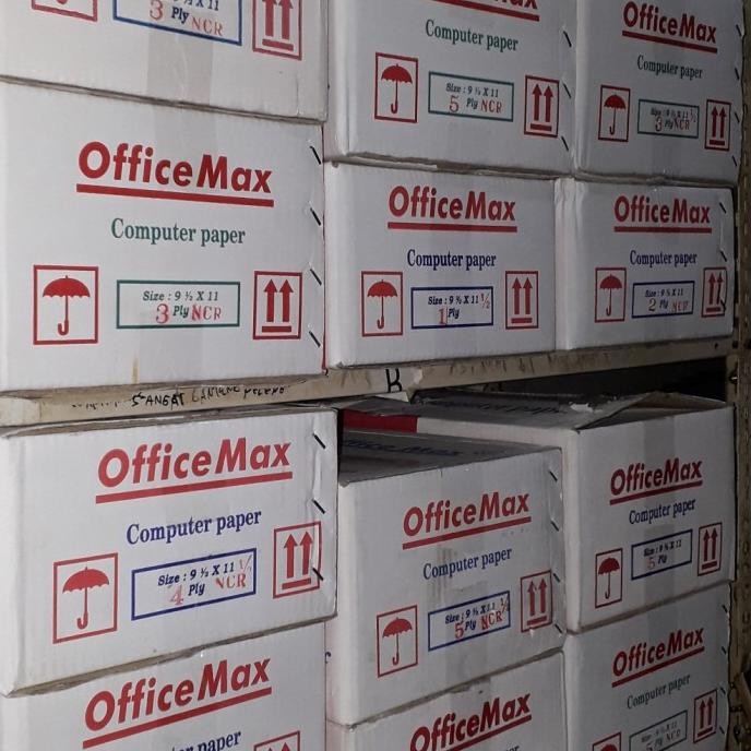 

BEBAS ONGKIR - Kertas Continuous form Office max 4 ply NCR/ 4 ply bagi 2