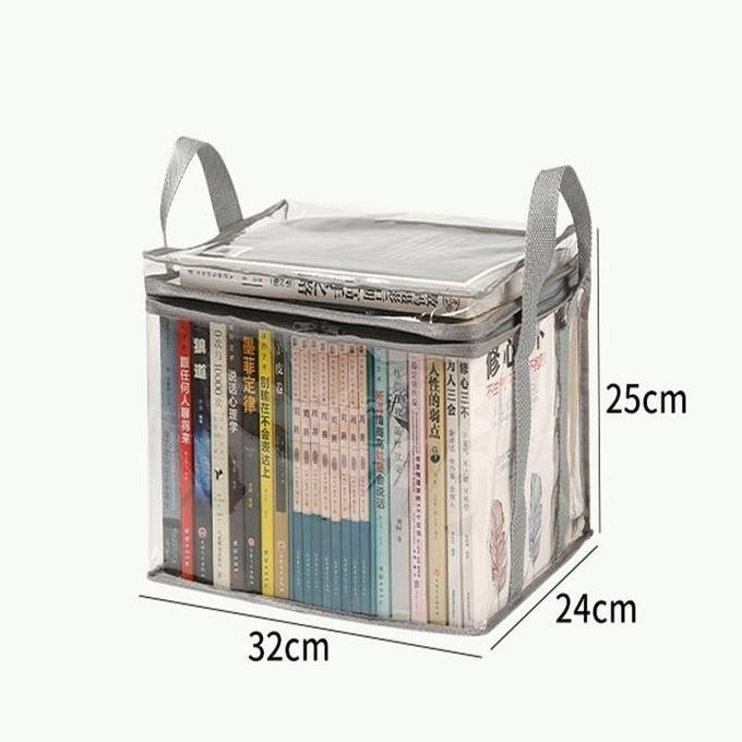 new Transparent Book Magazine Organizer Container Storage Transparan Premium Berkualitas Kotak Penyi