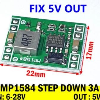 NEW PART FIX 5V  FIXED MP1584EN DC-DC 3A Power Supply Buck Adjustable Module Super LM2596 STEPDOWN S