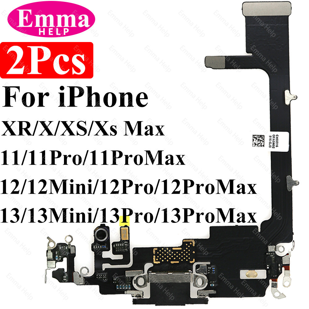 Kabel Port Pengisian USB Fleksibel untuk iPhone 11, 12 Pro Max mini 13, 8 X XS XR, Konektor Charger