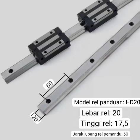 HGR20 HGR 20 LENGTH 1000mm 1m 1 meter high quality
