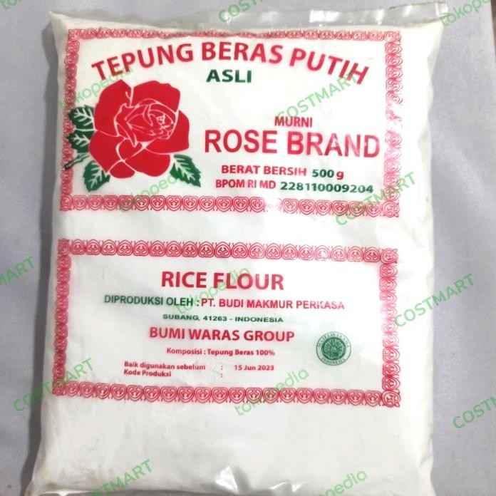 

Terlaris Tepung Beras Rose Brand 500Gr