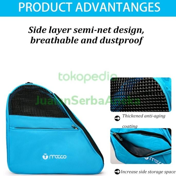 Grosir Mocco Tas Selempang Sepatu Es Roda Ice Skating Inline Skate Tiga Sekat