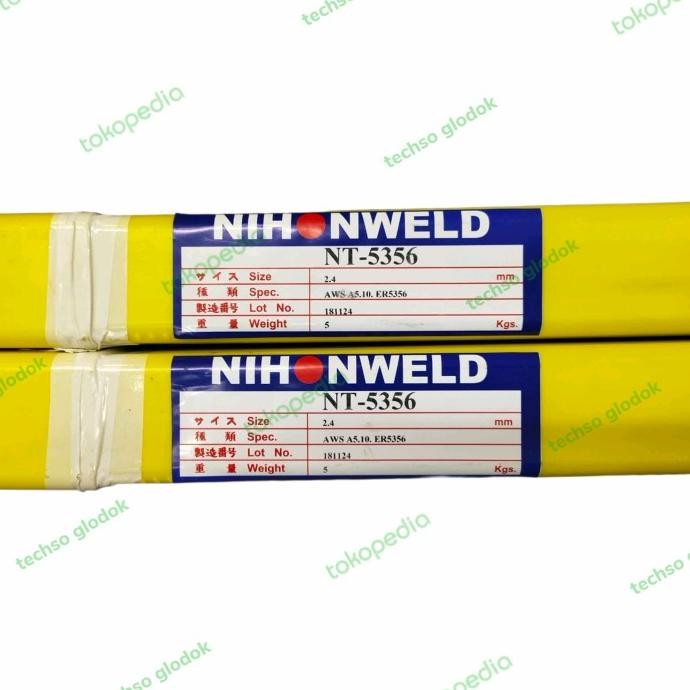 Kawat Las Tig Alumunium Er5356 Nihonweld Nt-5356 (Harga Per Box) New Stok