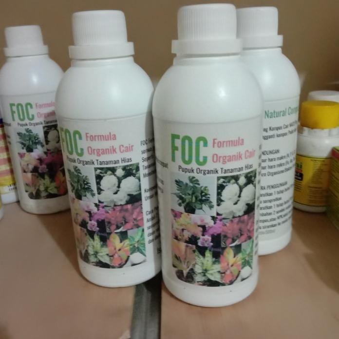 

Terlaris Pupuk Organik Cair Foc 500Ml Khusus Bunga, Anthurium, Aglonema, Keladi
