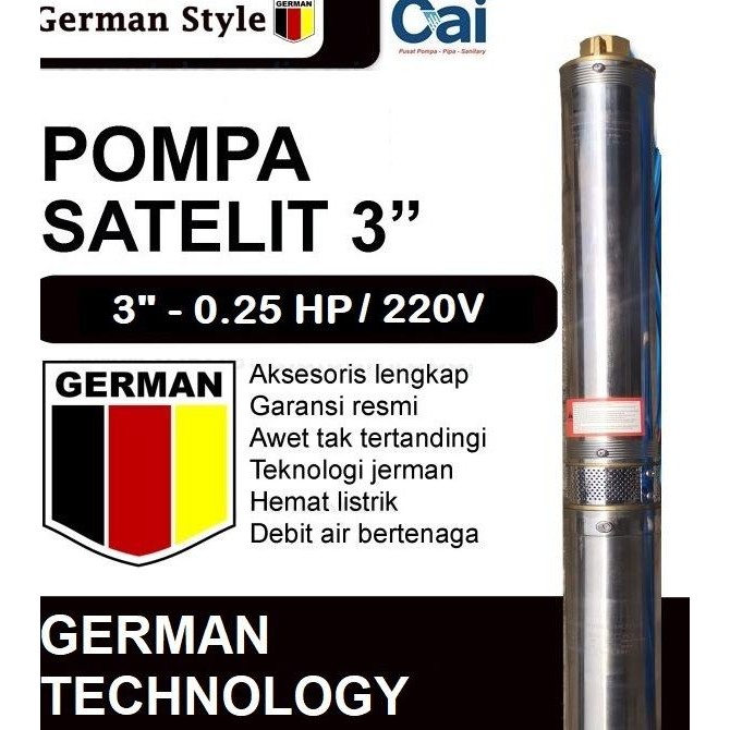 ~~~~~] POMPA SUBMERSIBLE - GERMAN 3 INCH 0.25 HP+ C.BOX