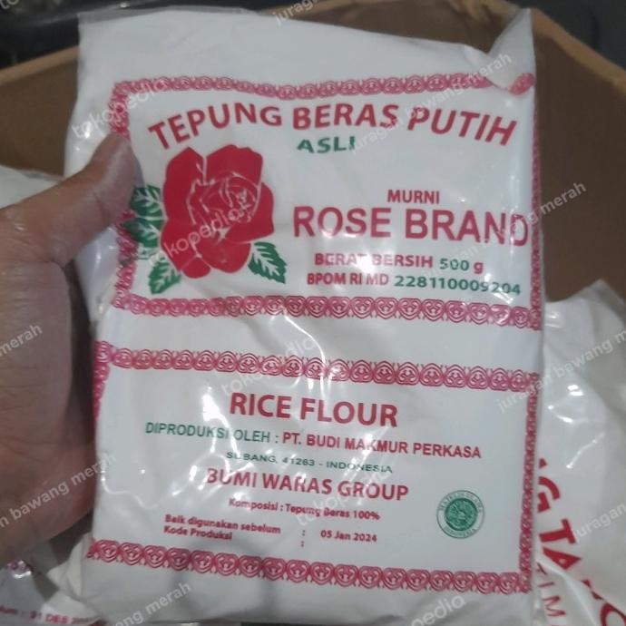 

Terlaris Tepung Beras Rose Brand 500Gr